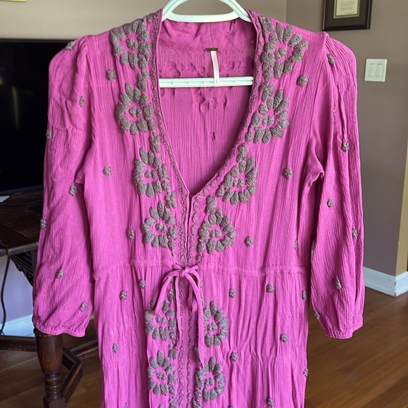 Free People Embroidered Fable Midi Dress - Picture 5 of 8